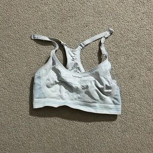 White sports bra